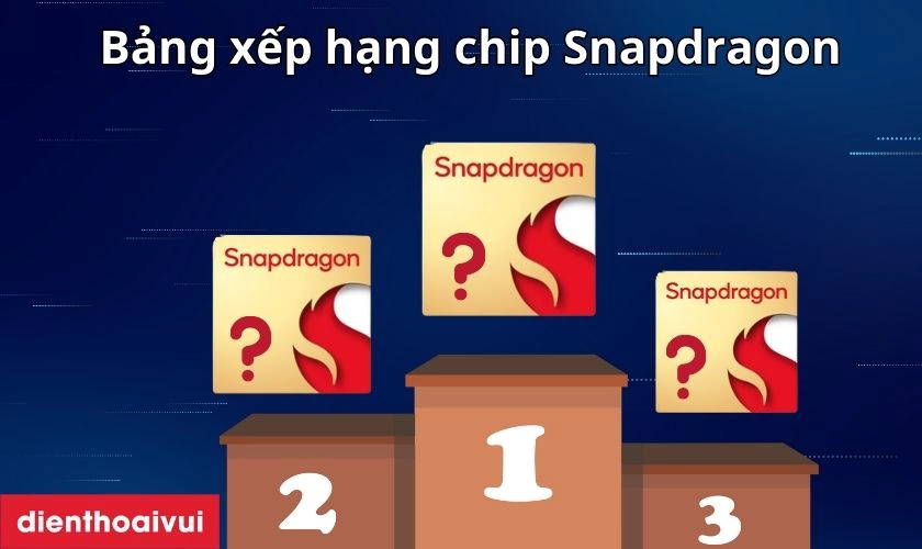 Bảng xếp hạng chip Snapdragon: Chip nào mạnh nhất?