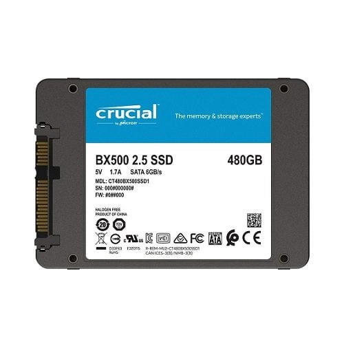 Disque Dur SSD CRUCIAL BX500 480Go 2,5 SATA 6Gb/s – LoveGamesGeek