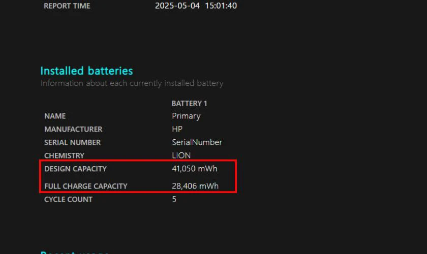 Mở file báo cáo HTML đã được lưu