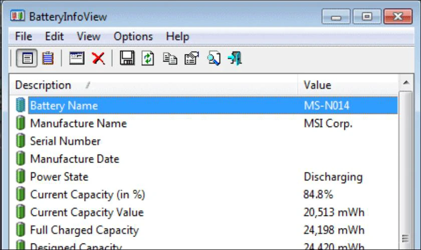 Phần mềm kiểm tra độ chai pin laptop tốt nhất