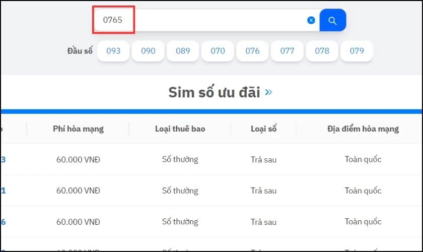 Cách mua online trên website nhà mạng