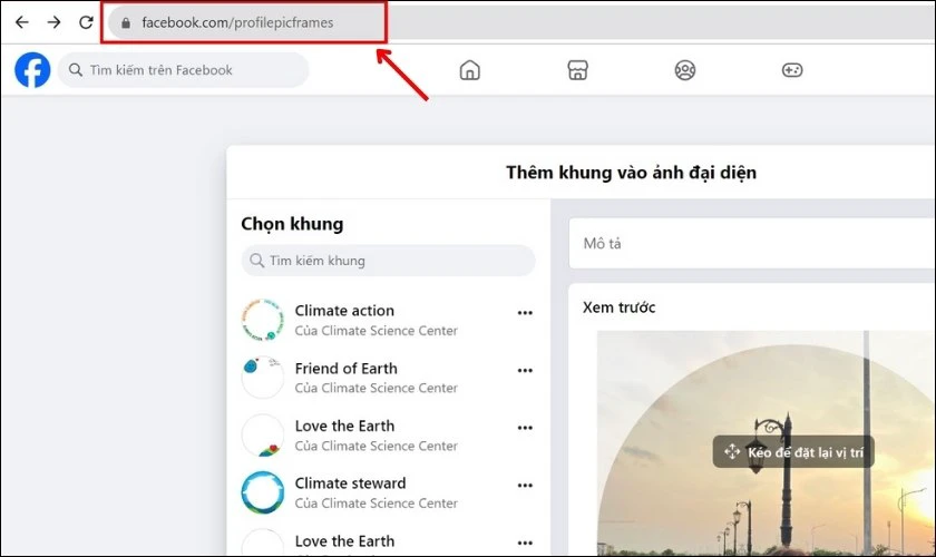 Có thể tạo khung cho ảnh đại diện trực tiếp trên Facebook không?