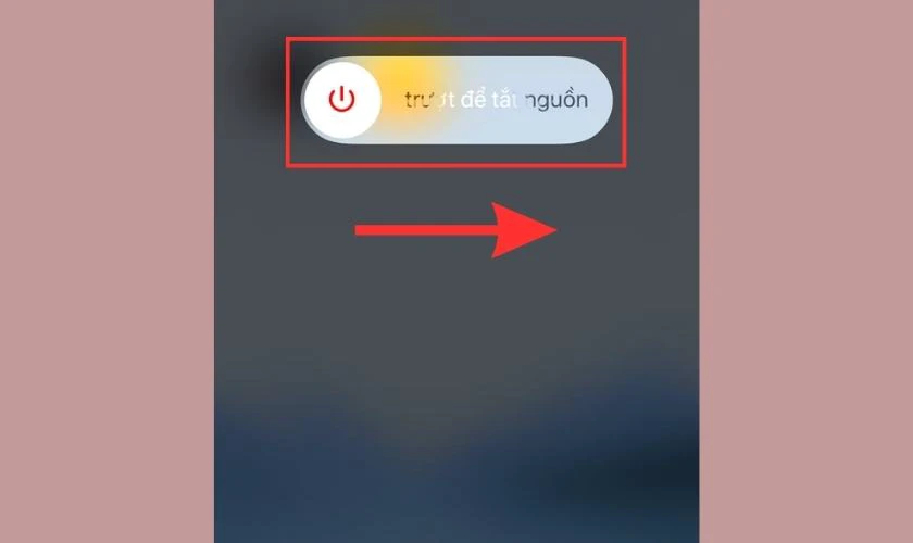 Khởi động lại điện thoại khi màn hình iPhone bị vàng
