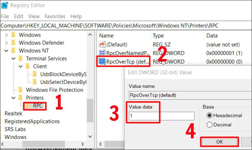 Sửa lỗi 0x00000bc4 bằng Registry Editor