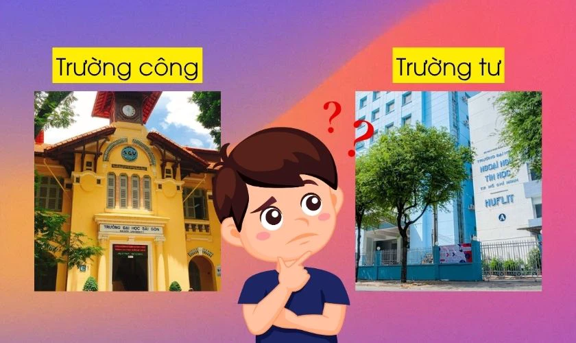 16 điểm khối C00 nên chọn trường công hay trường tư?