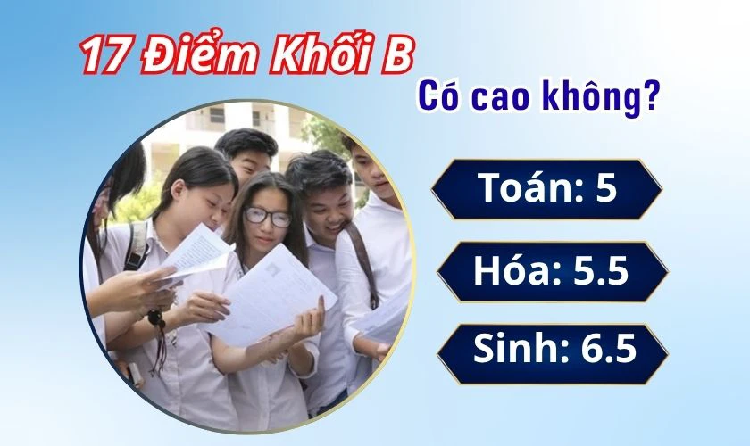 17 điểm khối B có cao không
