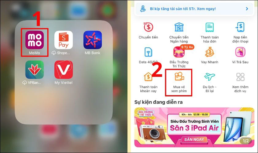 Cách đặt vé xem phim 2/9/2025 đơn giản nhất