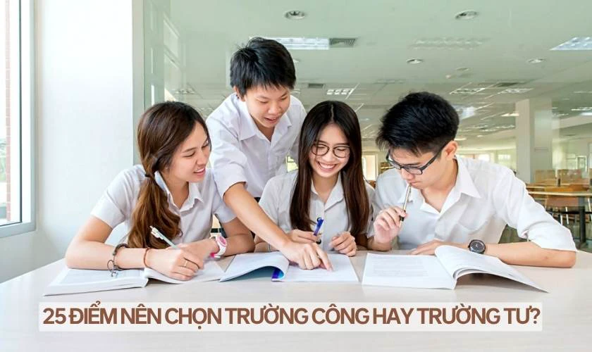 25 điểm khối B nên chọn trường công hay trường tư