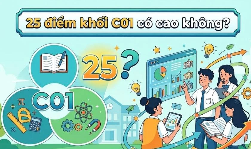 25 điểm khối C01 có cao không?
