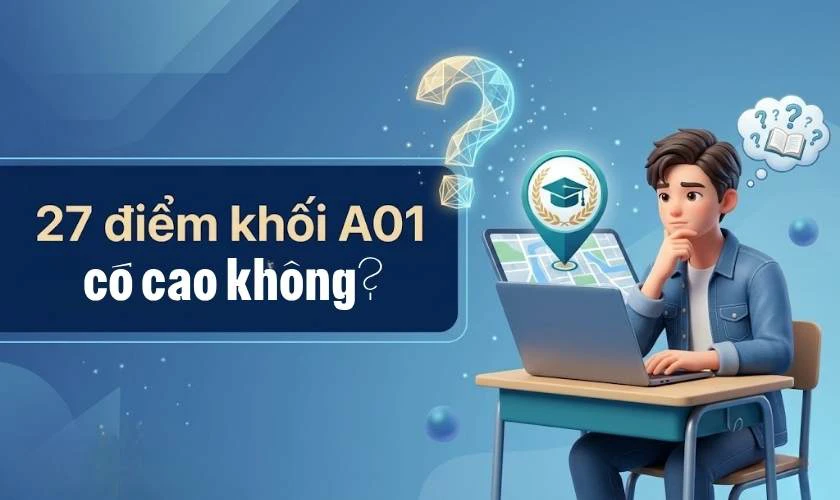 27 điểm khối A01 có cao không?