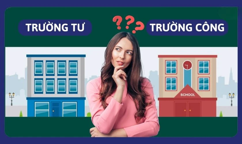 27 điểm khối D nên chọn trường công hay trường tư