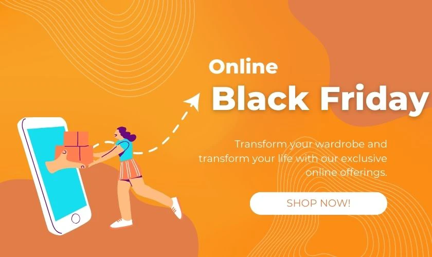 Banner sale Black Friday dễ thương