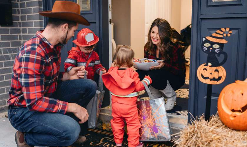 Trò chơi Halloween “Trick or treat” cho kẹo hay bị ghẹo