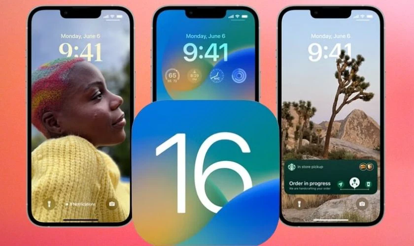 Hệ điều hành iOS 16 dùng trên iPhone