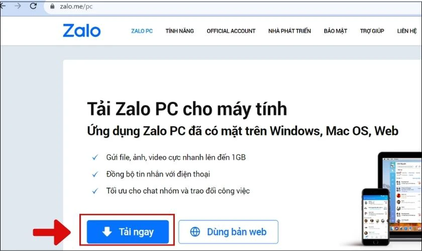 Tải Zalo phiên bản PC về máy tính