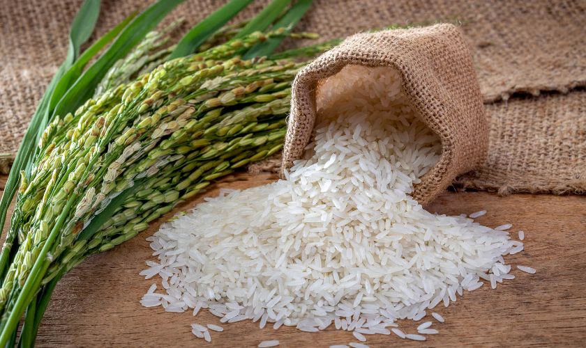 Hạt gạo nằm trong danh sách 5 loại đậu cúng Thần Tài không thể thiếu
