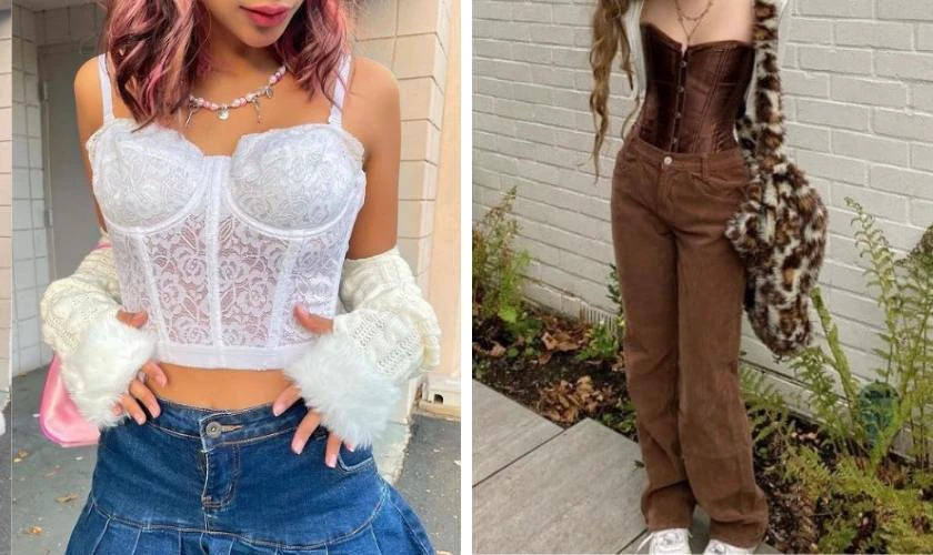 Áo corset của thời trang Y2K là gì? 