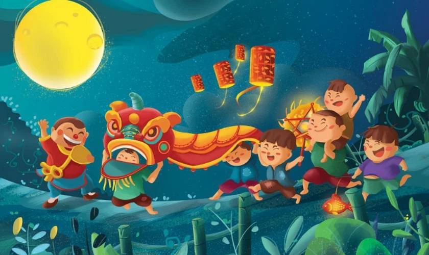 Hình ảnh Google Doodle mừng Tết Trung thu 2023