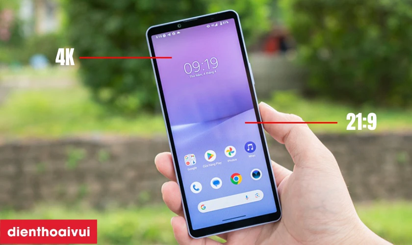 thiết kế cao cấp của điện thoại sony cũ