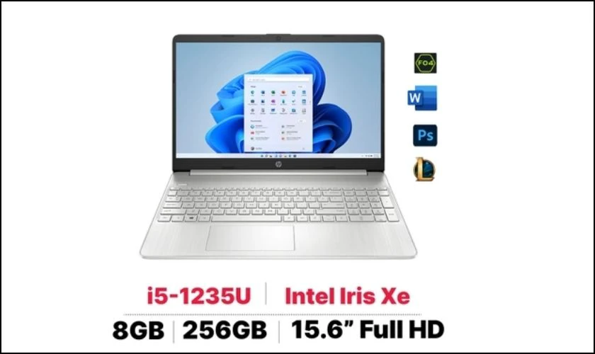 Laptop HP 15s fq5078TU i5 (6K798PA) cho sinh viên quản trị kinh doanh