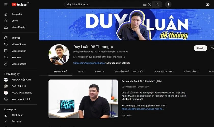 Tạo kênh Youtube 