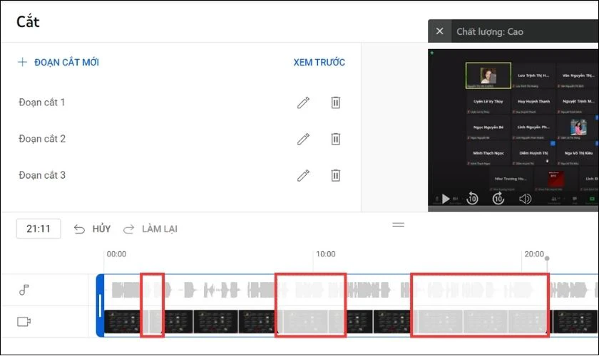 Cách cắt video trên YouTube