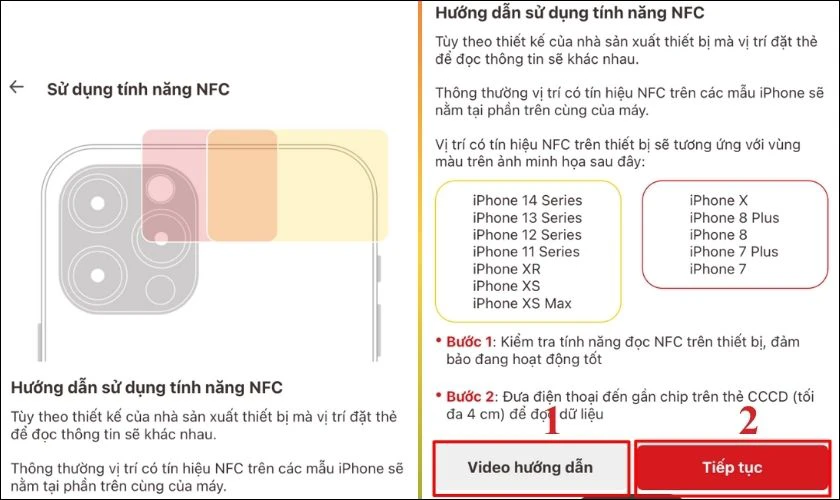 Thực hiện cách xác thực NFC như video hướng dẫn