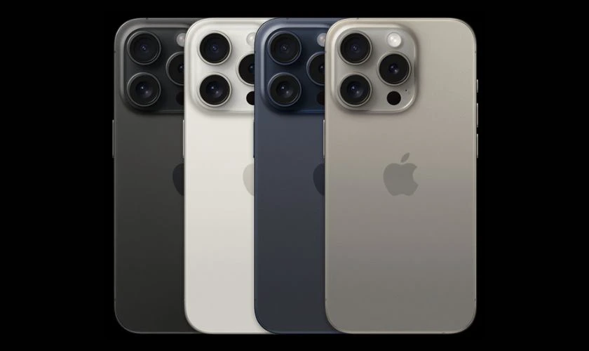 iPhone 15 Pro và iPhone 15 Pro Max đều sở hữu 4 phiên bản màu
