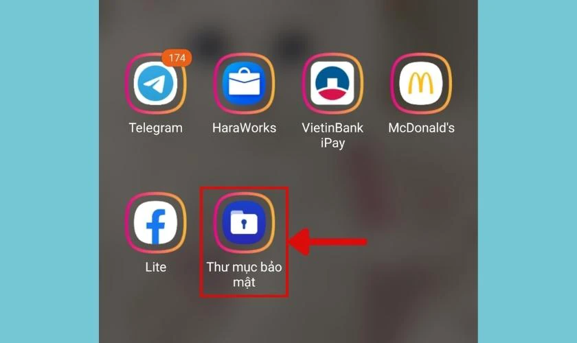 Tìm kiếm ứng dụng thư mục bảo mật trên điện thoại