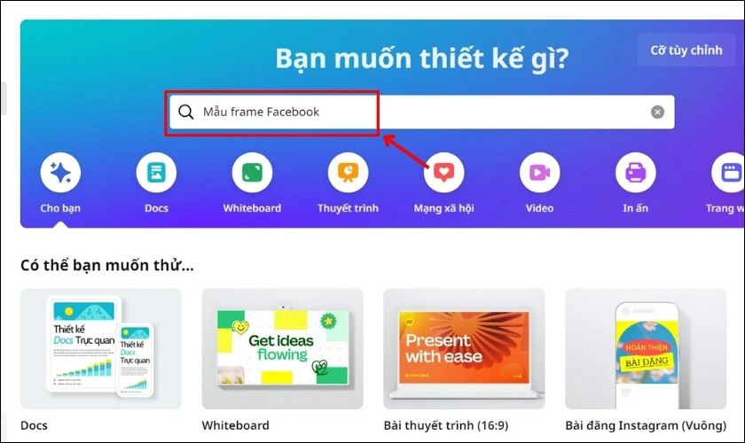 Tìm Mẫu frame Facebook