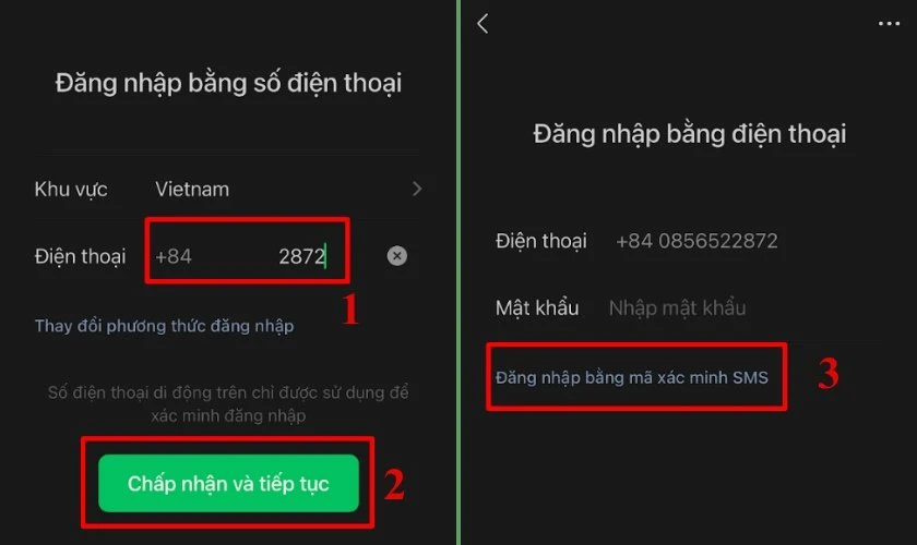 Cách lấy lại mật khẩu WeChat bằng số điện thoại