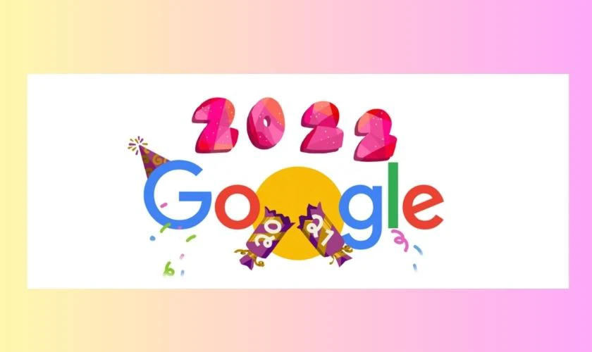 Google Doodle mừng năm mới 2022