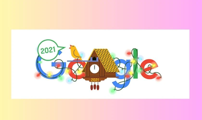 Google Doodle mừng năm mới 2021