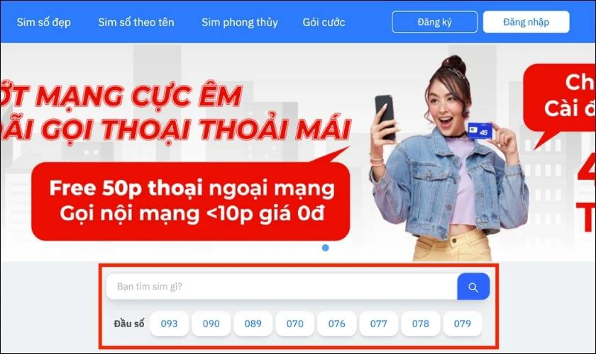 Cách mua sim đầu số 0776 trên website MobiFone