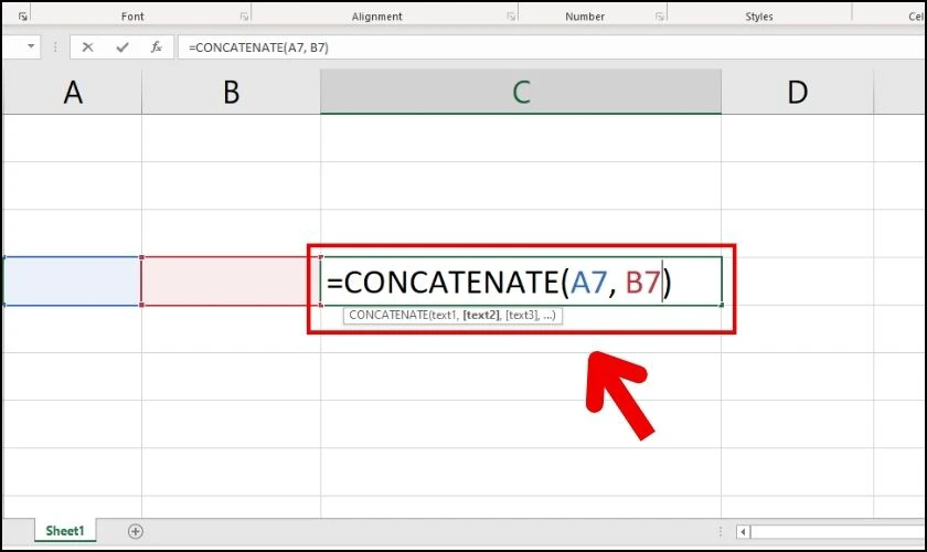 Công thức hàm CONCATENATE có điều kiện là gì?