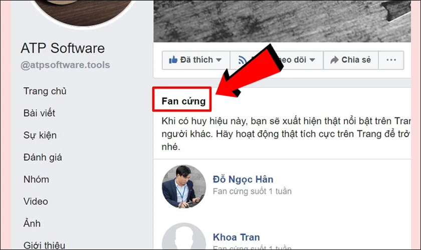 Điều kiện để Fanpage bật huy hiệu fan cứng cho cá nhân trên Facebook