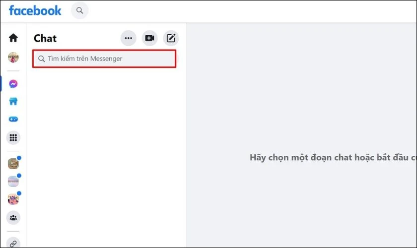 Cách xóa gợi ý tìm kiếm trên Messenger bằng PC