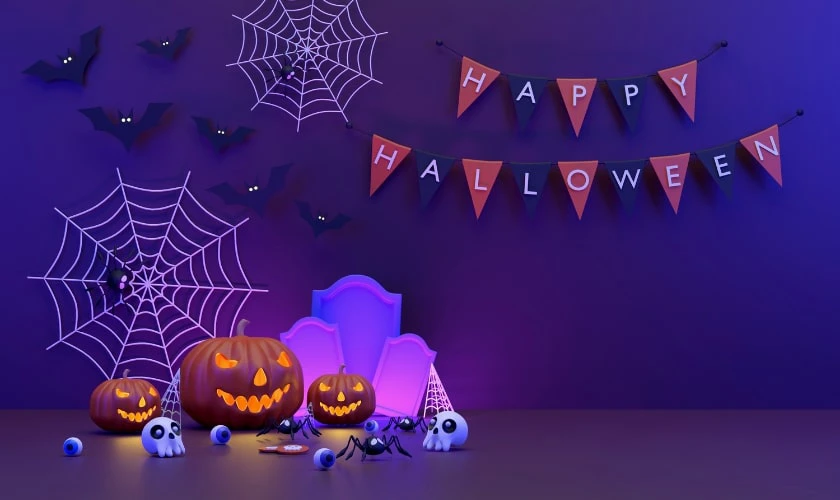 Trang trí sân khấu Halloween theo chủ đề