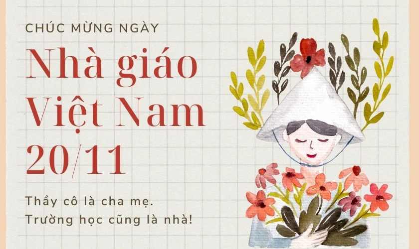 Phông chữ Noto Serif Display chào mừng ngày Nhà giáo Việt Nam