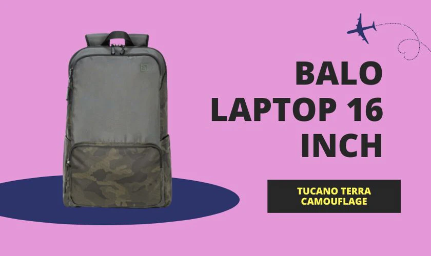 Balo Laptop 16 inch Tucano Terra Camouflage