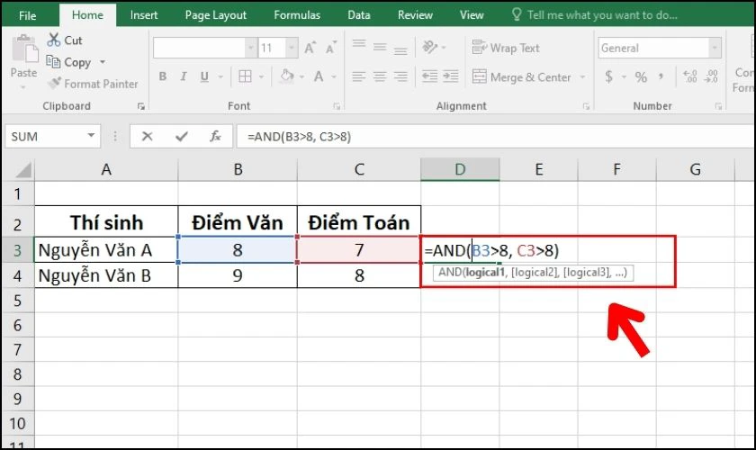 Công thức hàm AND trong Excel là gì?