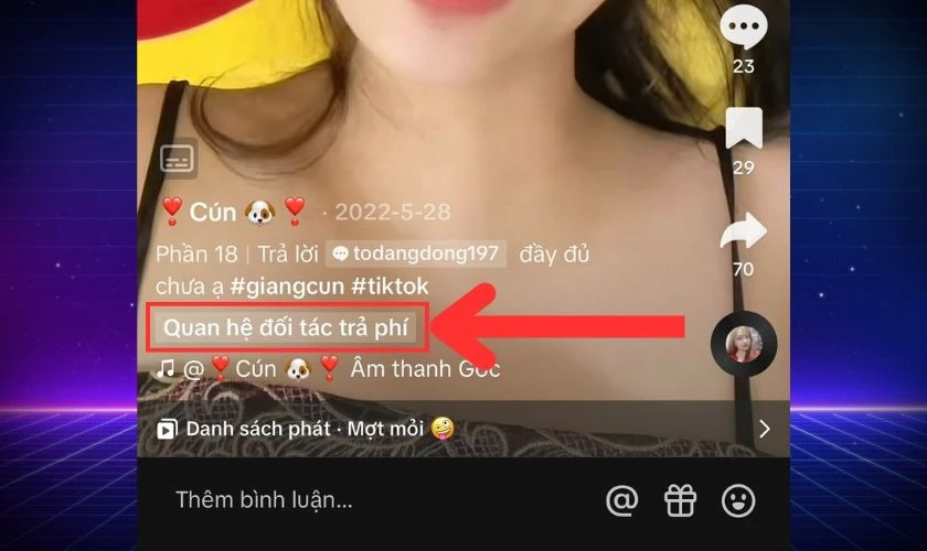 Quan hệ đối tác trả phí trên TikTok là gì