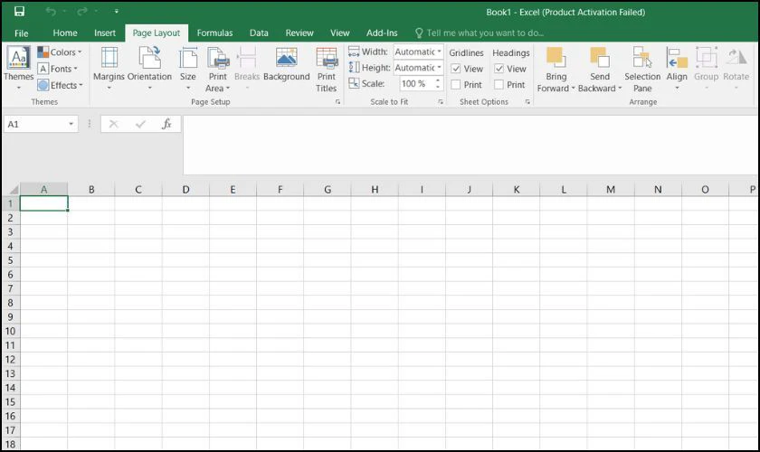 Ẩn dòng kẻ bảng trong Excel bằng tab  Page 