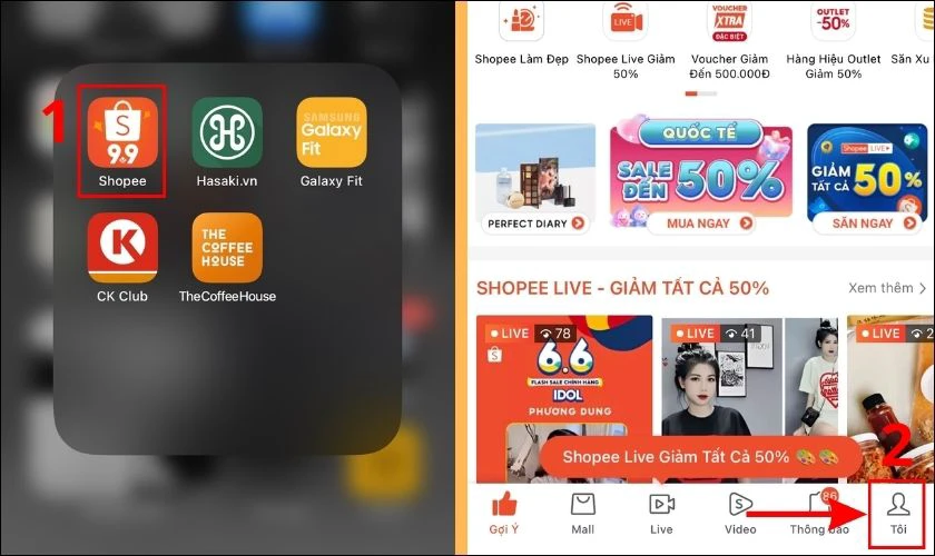 Chat với Shopee để hỗ trợ về lỗi M02