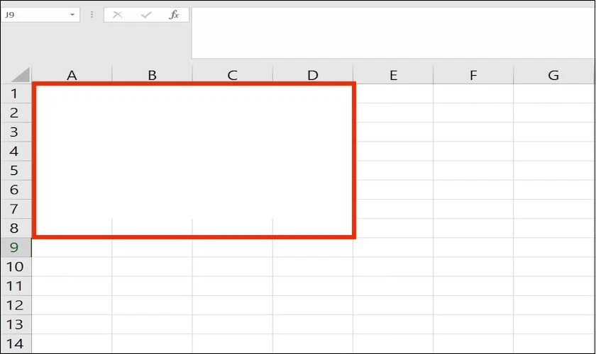 Xóa đường kẻ ngang, dọc giữa các ô trong Excel 