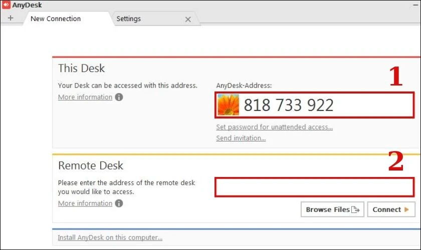 Cách điều khiển máy tính bằng phần mềm Anydesk