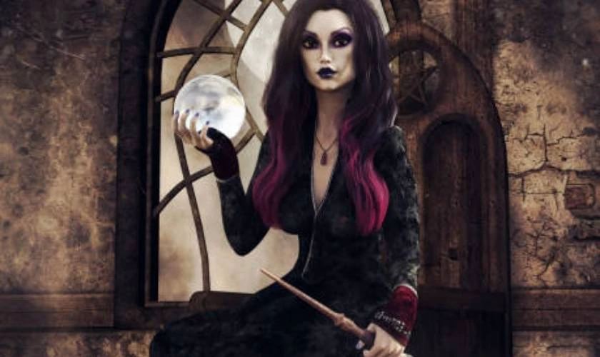 Hóa trang halloween ma mị cùng phù thủy Gothic