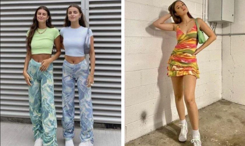 Họa tiết tie-dye của thời trang Y2K là gì?