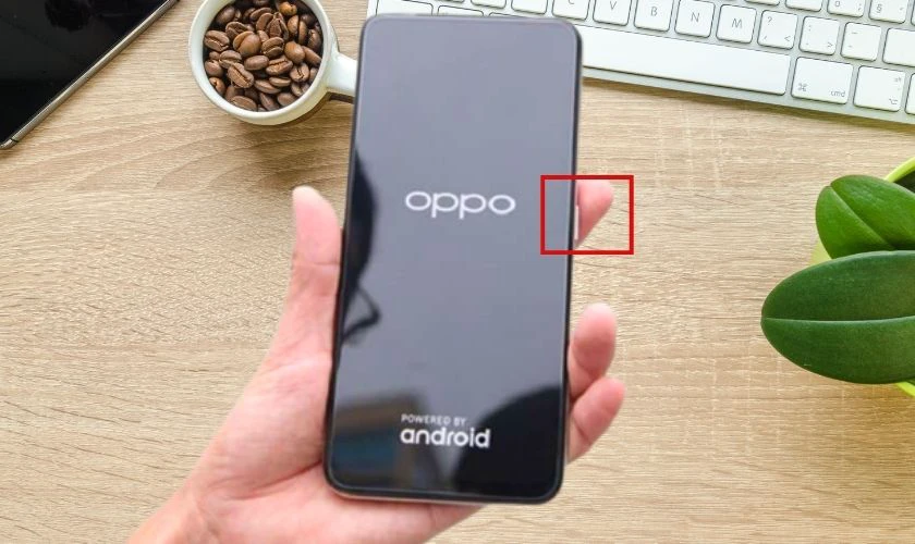 Cách tắt nguồn điện thoại Oppo bằng nút nguồn
