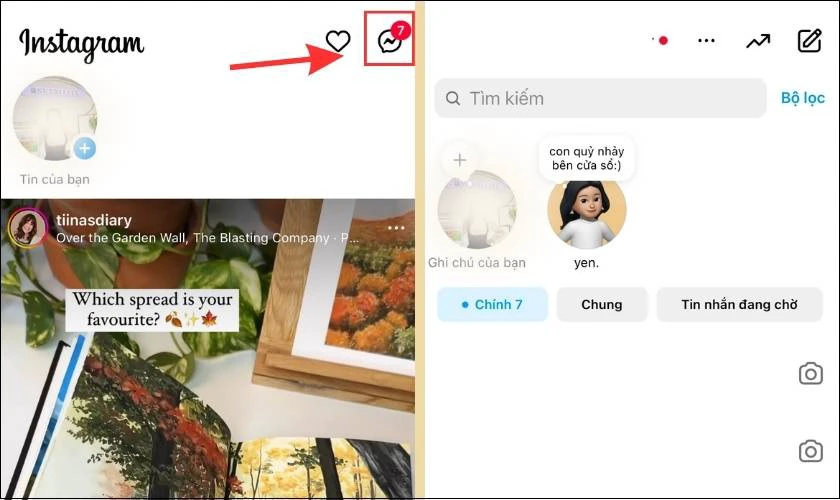 Hướng dẫn cách bật lại ghi chú trên Instagram